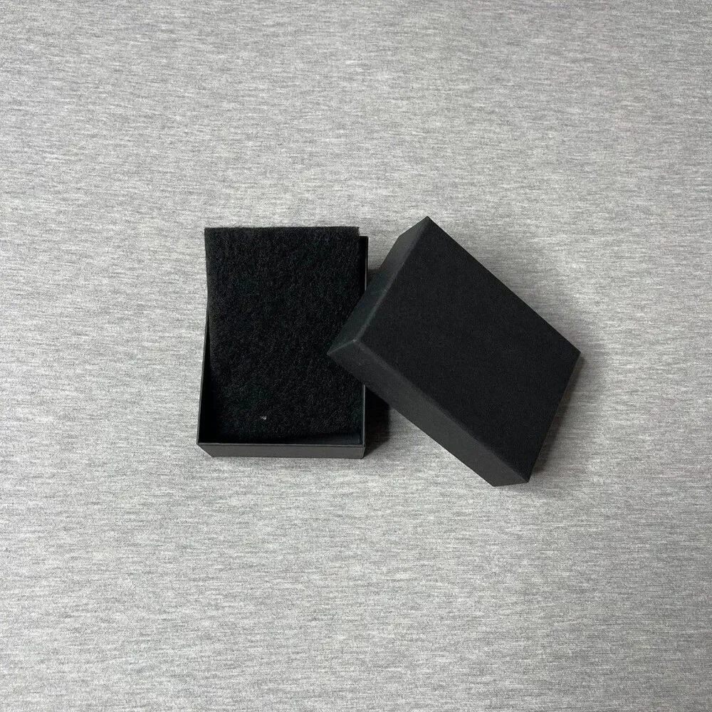 Macy’s Solid Black 5” x 3.5” Jewelry Necklace & Bracelet Gift Box
